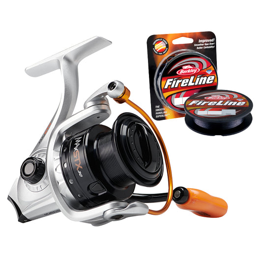  Abu Garcia Max STX, Spooled Fireline