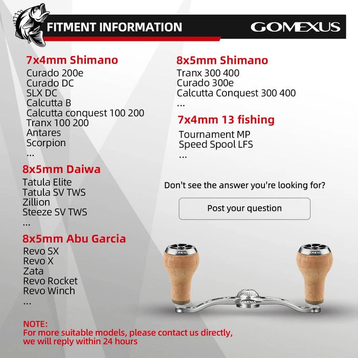  Gomexus Aluminum Double Handle With Cork Knob
