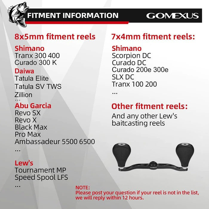  Gomexus 110mm Aluminium Handle With 35mm TPE Knob