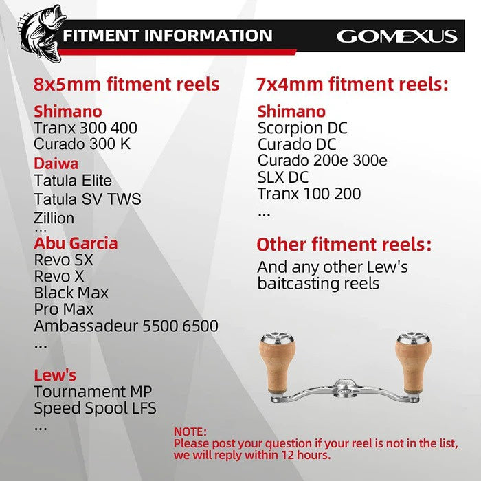  Gomexus 120mm Aluminium Handle With 27mm Cork Knob