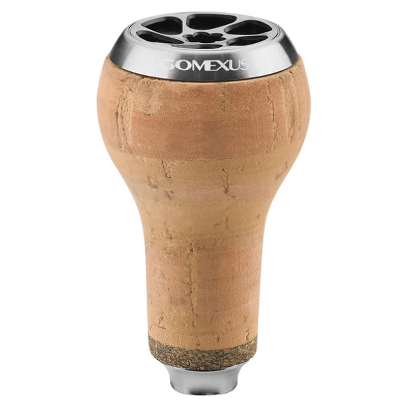 Gomexus Handle Knob Cork For Spinning Reel - Cork/Silver