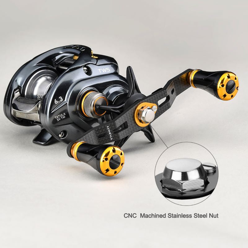  Gomexus 95mm Carbon Swept Handle With 20mm Aluminium Knob