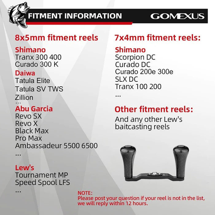  Gomexus 98mm Carbon Swept Handle With 30mm Carbon Knob