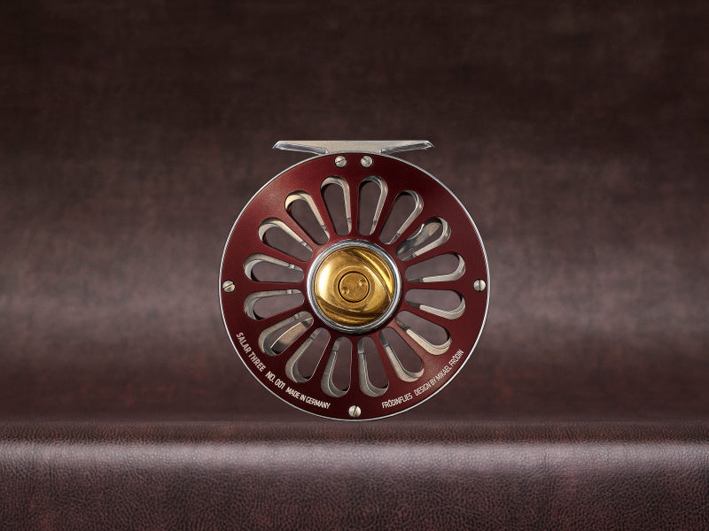 Frödin SALAR Fly Reel Burgundy